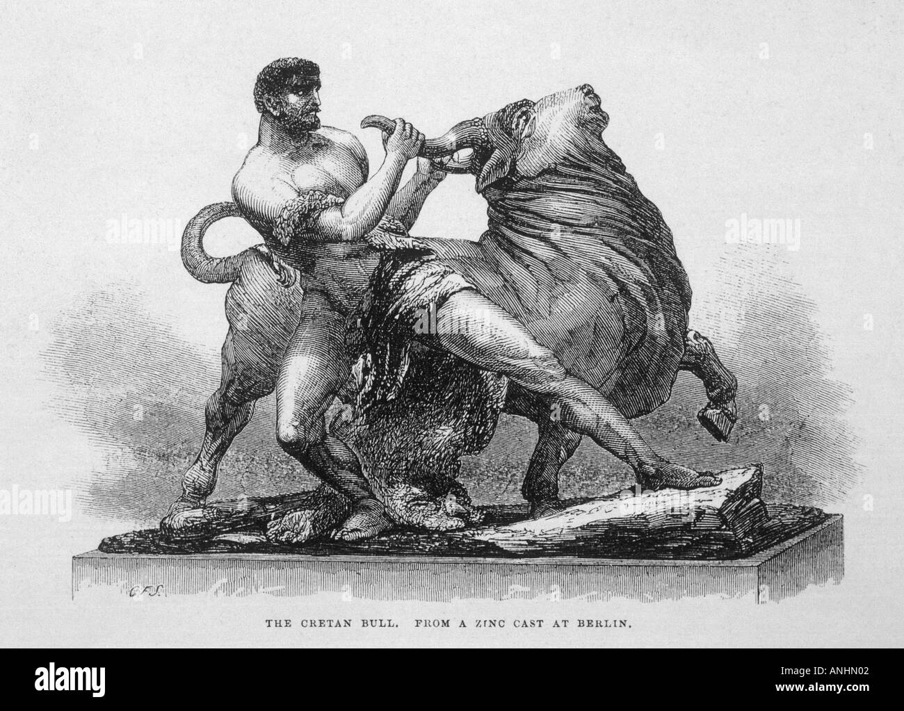 Hercules Cretan Bull Stock Photo