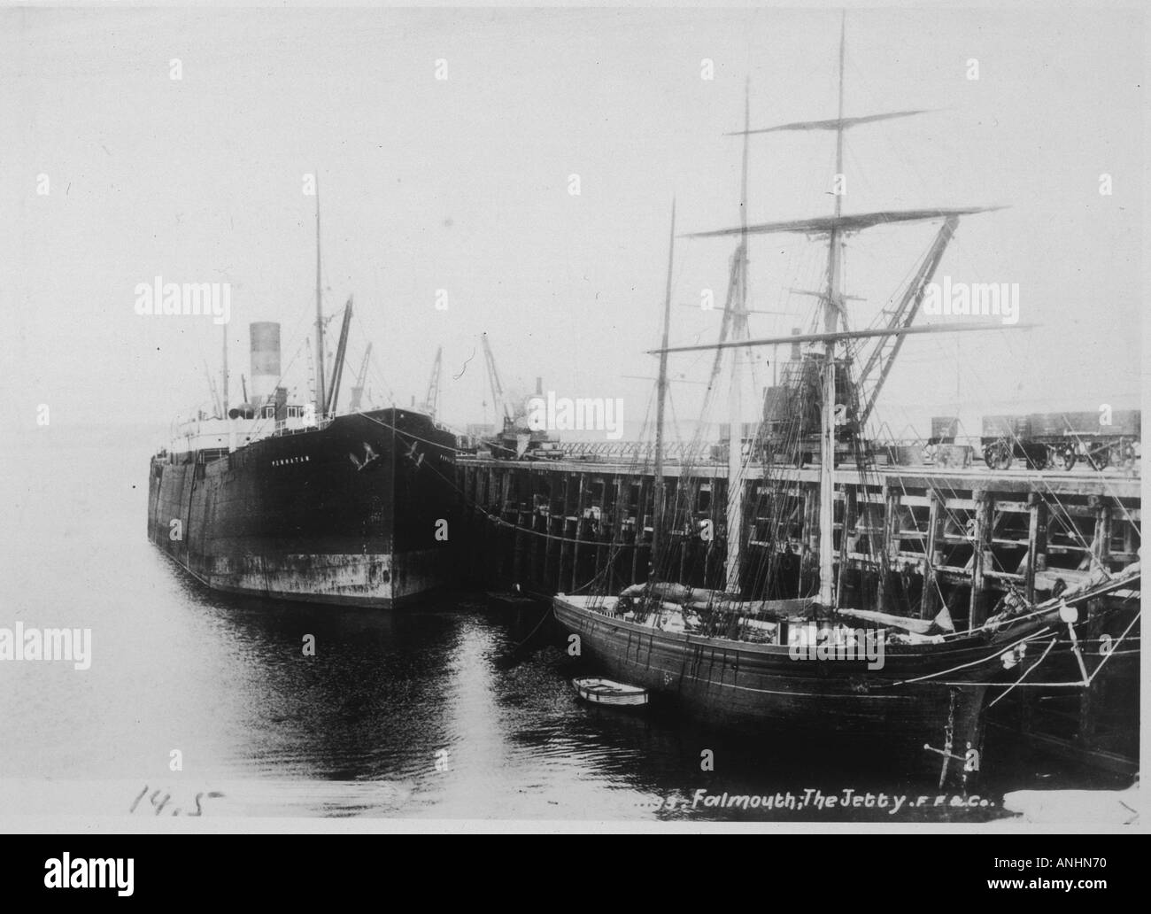 Docks Falmouth Stock Photo
