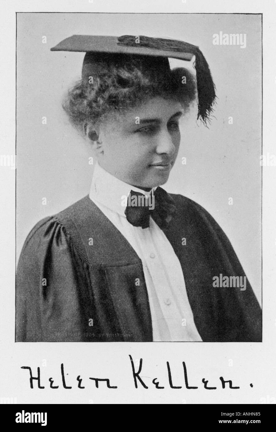 Helen Keller As A Student Stock Photo