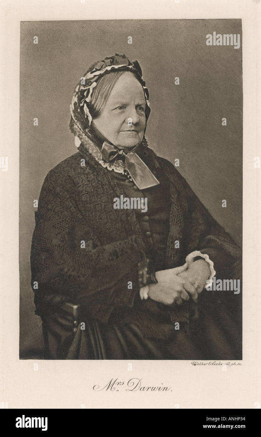 Darwin Wife Of Charles Stock Photo Alamy