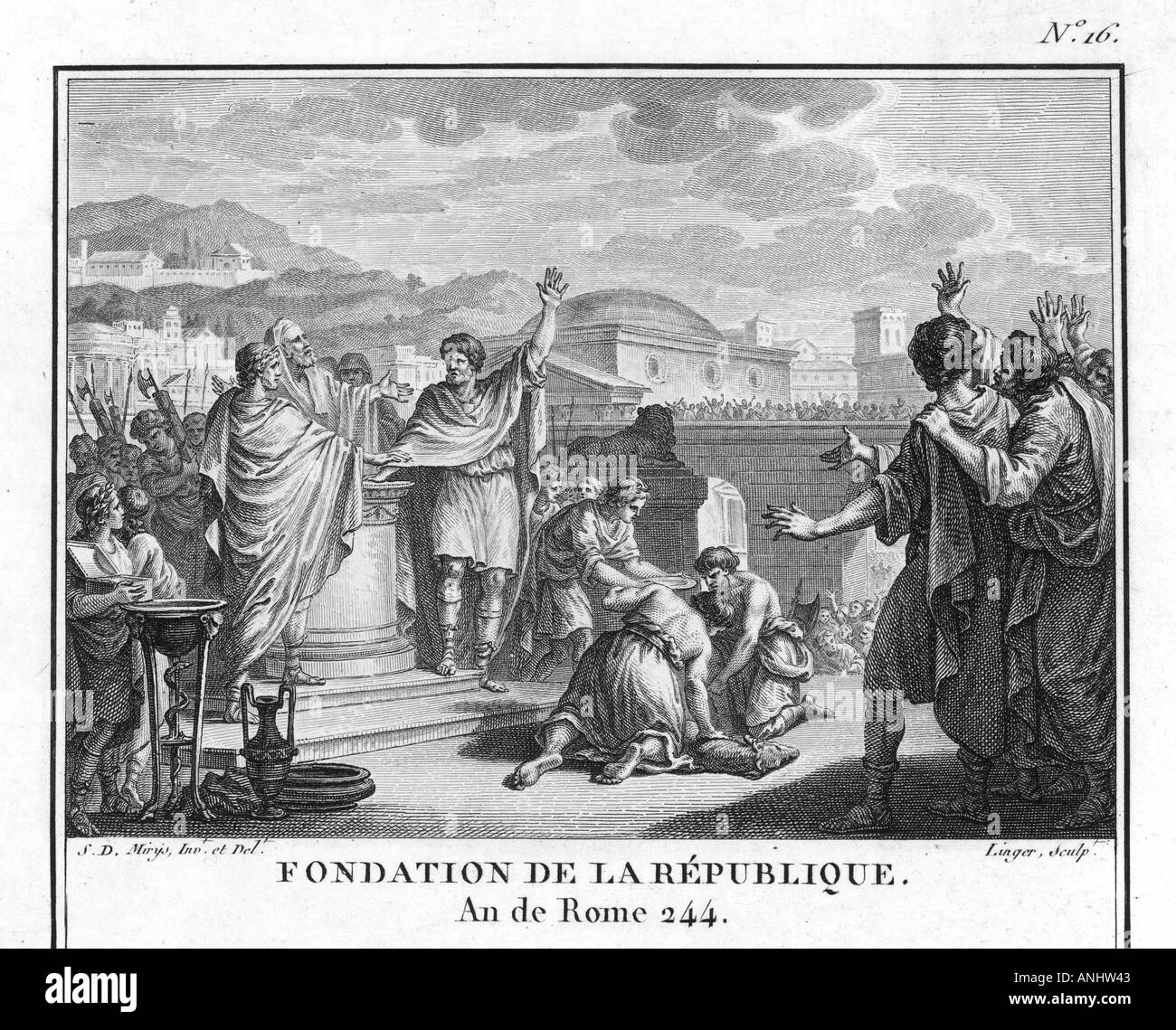 Founding Roman Republic Stock Photo