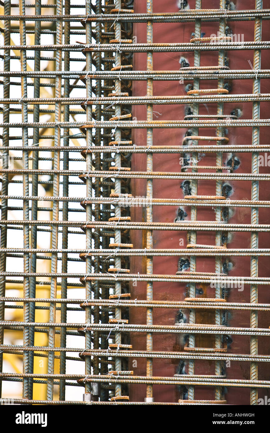 Grid of metal rods Stock Photo - Alamy