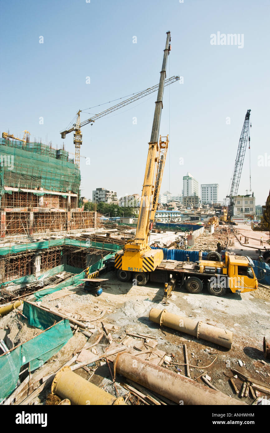 Construction crane settings under hi-res stock photography and images ...