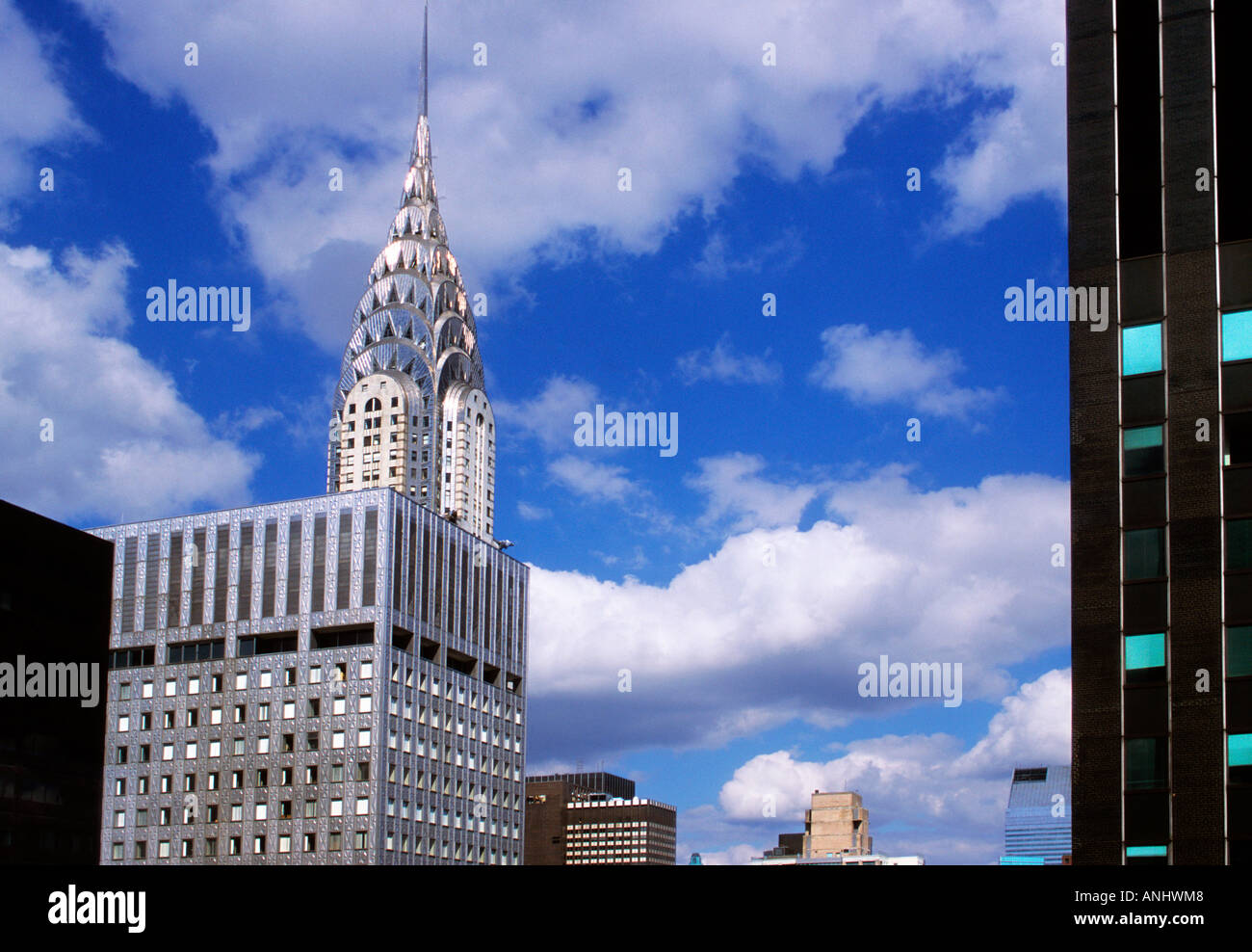 Chrysler Building skyscraper and skyscraper office buildings in New
