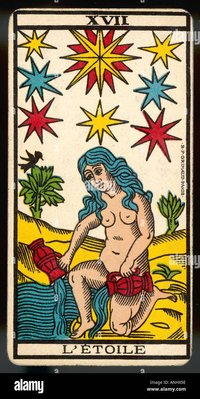 Tarot Card The Star Stock Photo