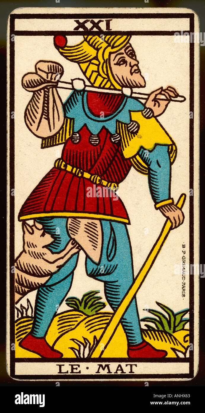 Tarot cards le mat fool hi-res stock photography and images - Alamy