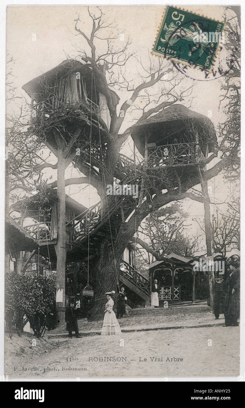 Paris Park Robinson 1905 Stock Photo