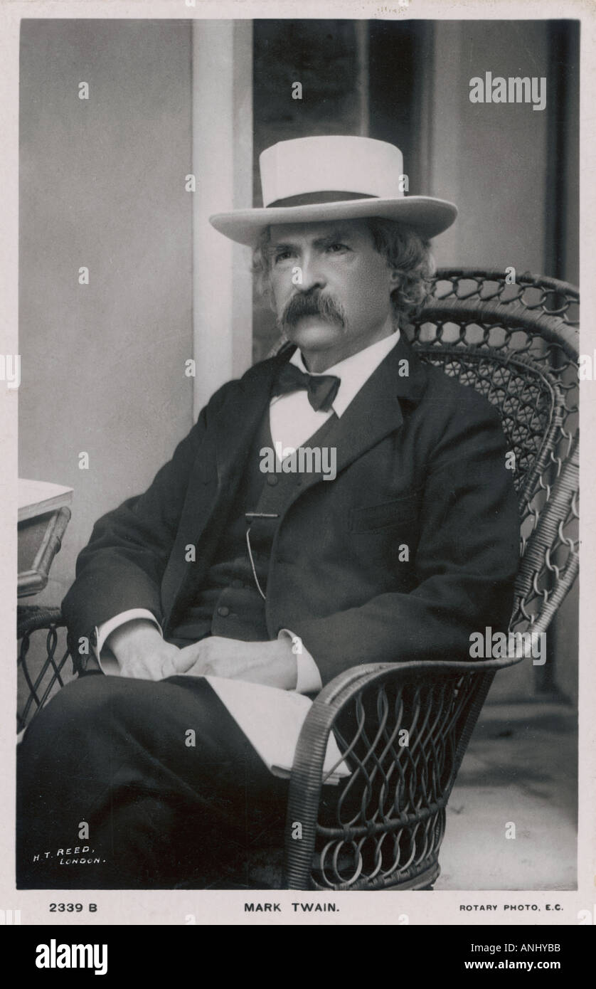 Mark Twain 1835 1910 Stock Photo