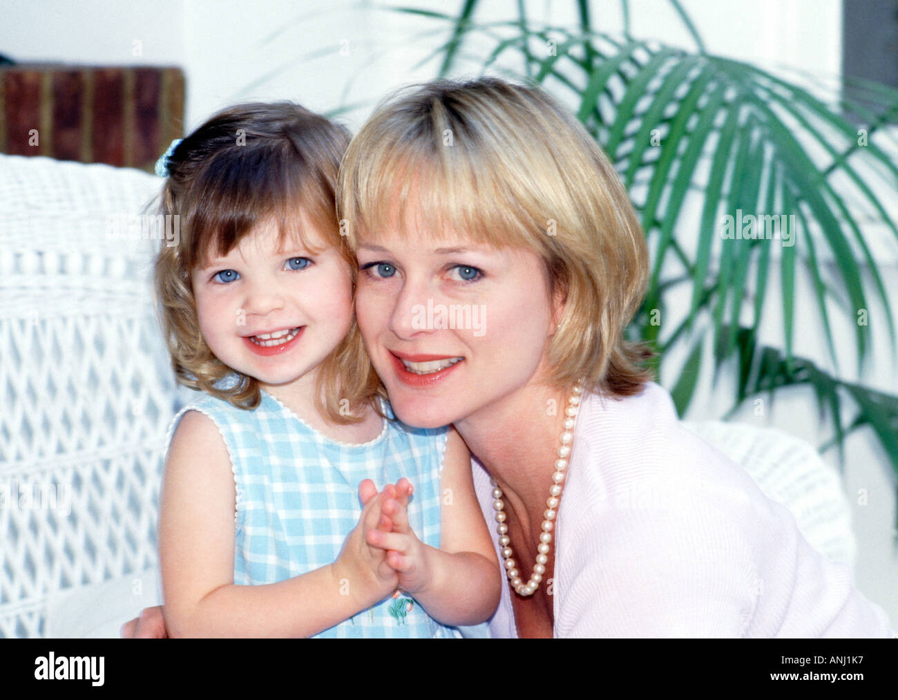 Mother with young Daughter Stock Photo