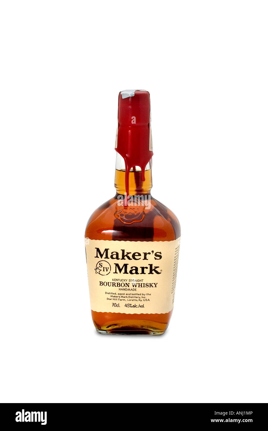 Maker s mark bourbon whisky handmade Stock Photo