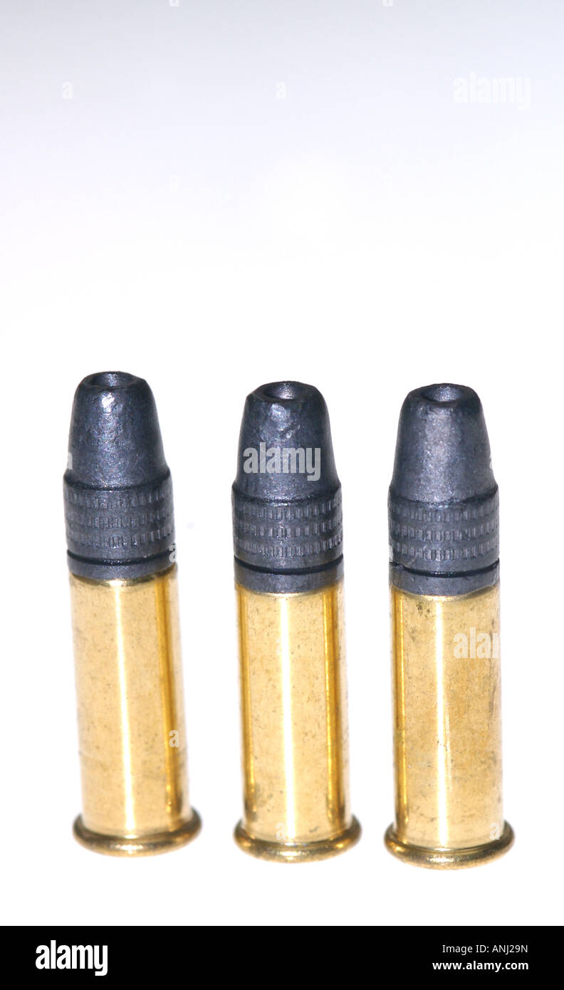 bullet munition ammunition shooting shot kill .22 calibre Stock Photo