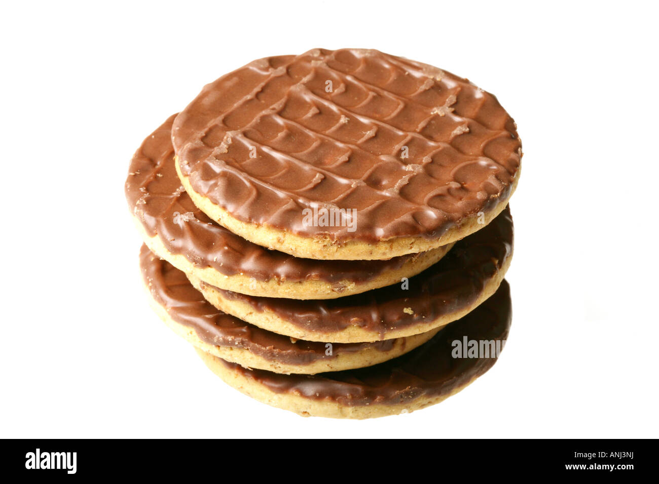 Milk chocolate covered digestive biscuits hires stock photography and