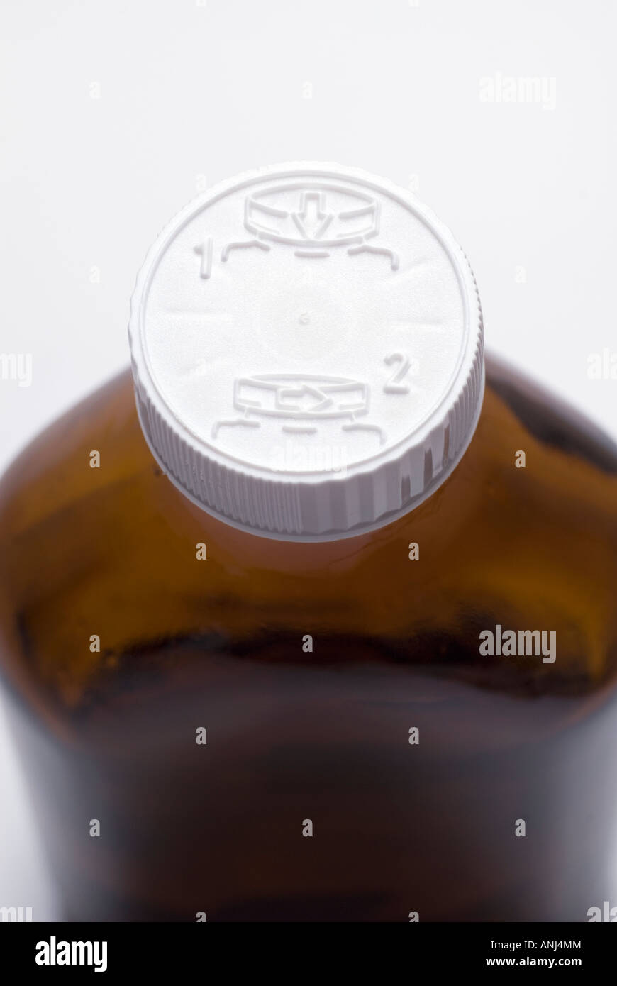 Cough syrup bottle Stock Photo Alamy