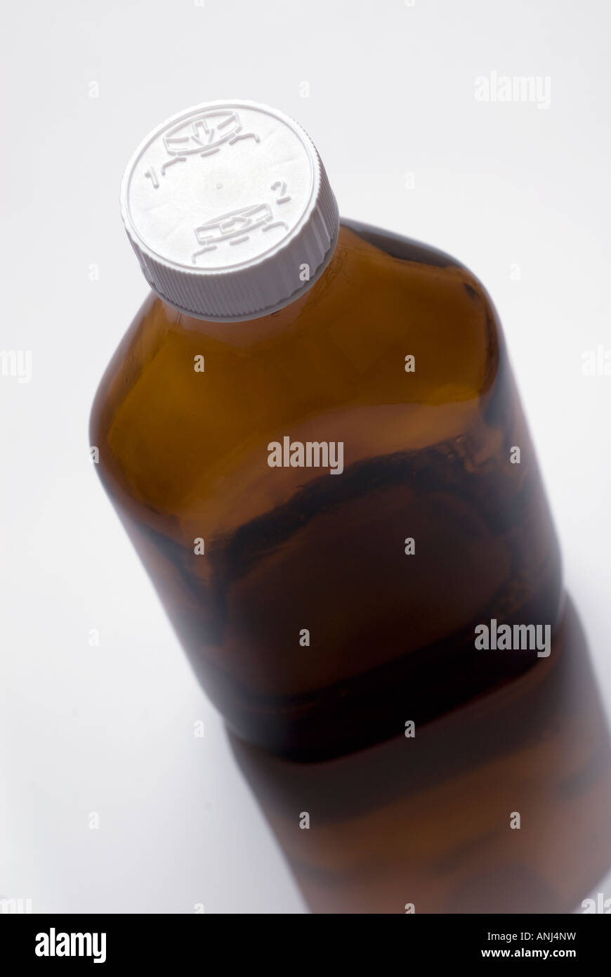 Cough syrup bottle Stock Photo Alamy