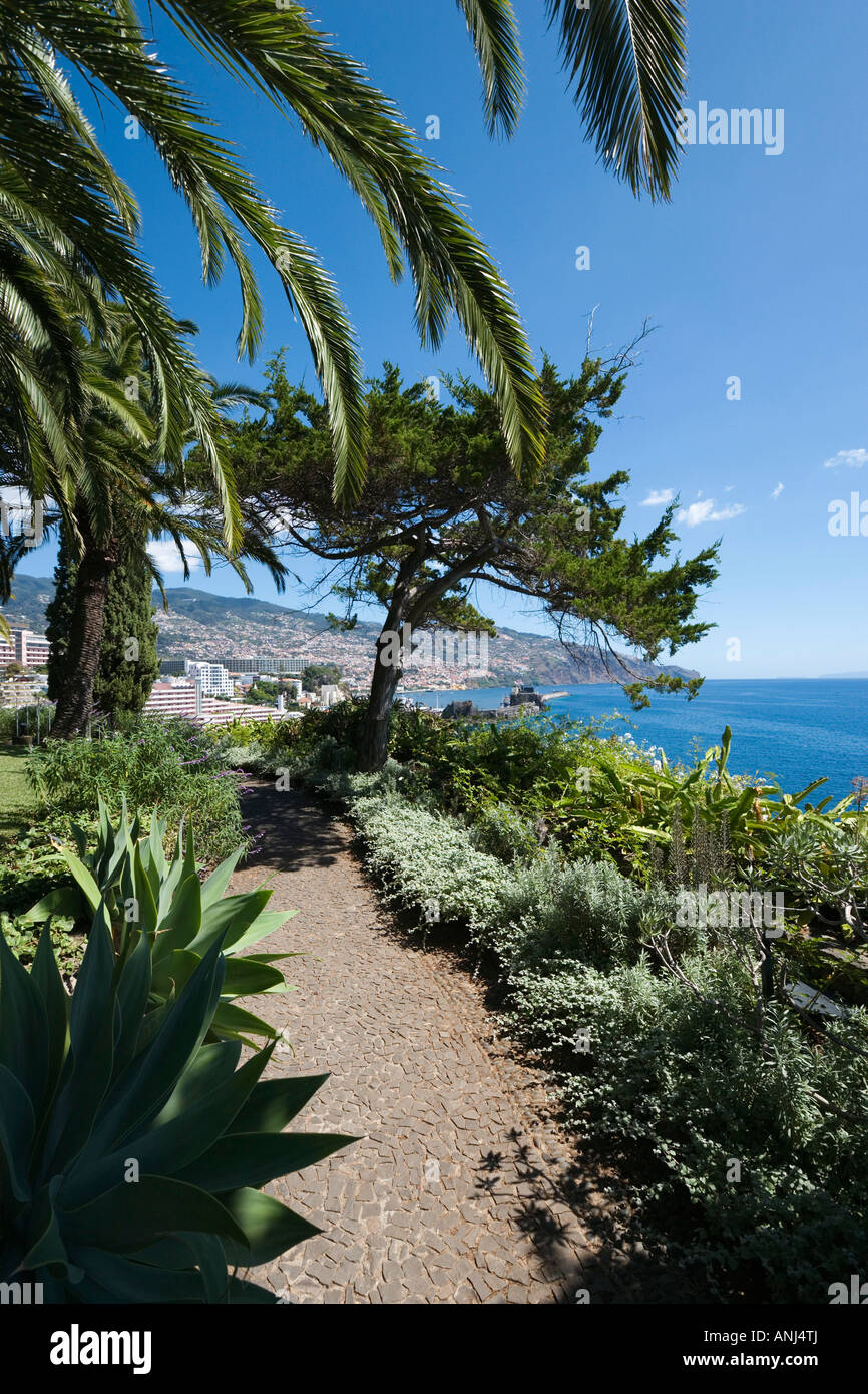 Reids Palace Hotel Gardens, Funchal, Madeira, Portugal Stock Photo