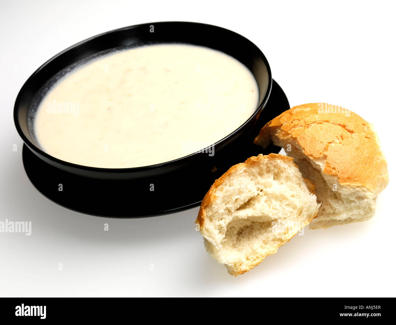 Creamy Chicken Soup Stock Photo - Alamy