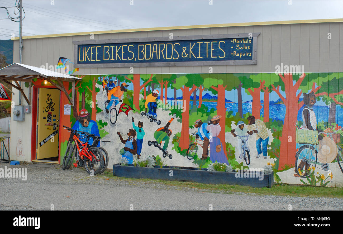 Chemainus Outdoor Giant Wall Mural Vancouver Island British Columbia