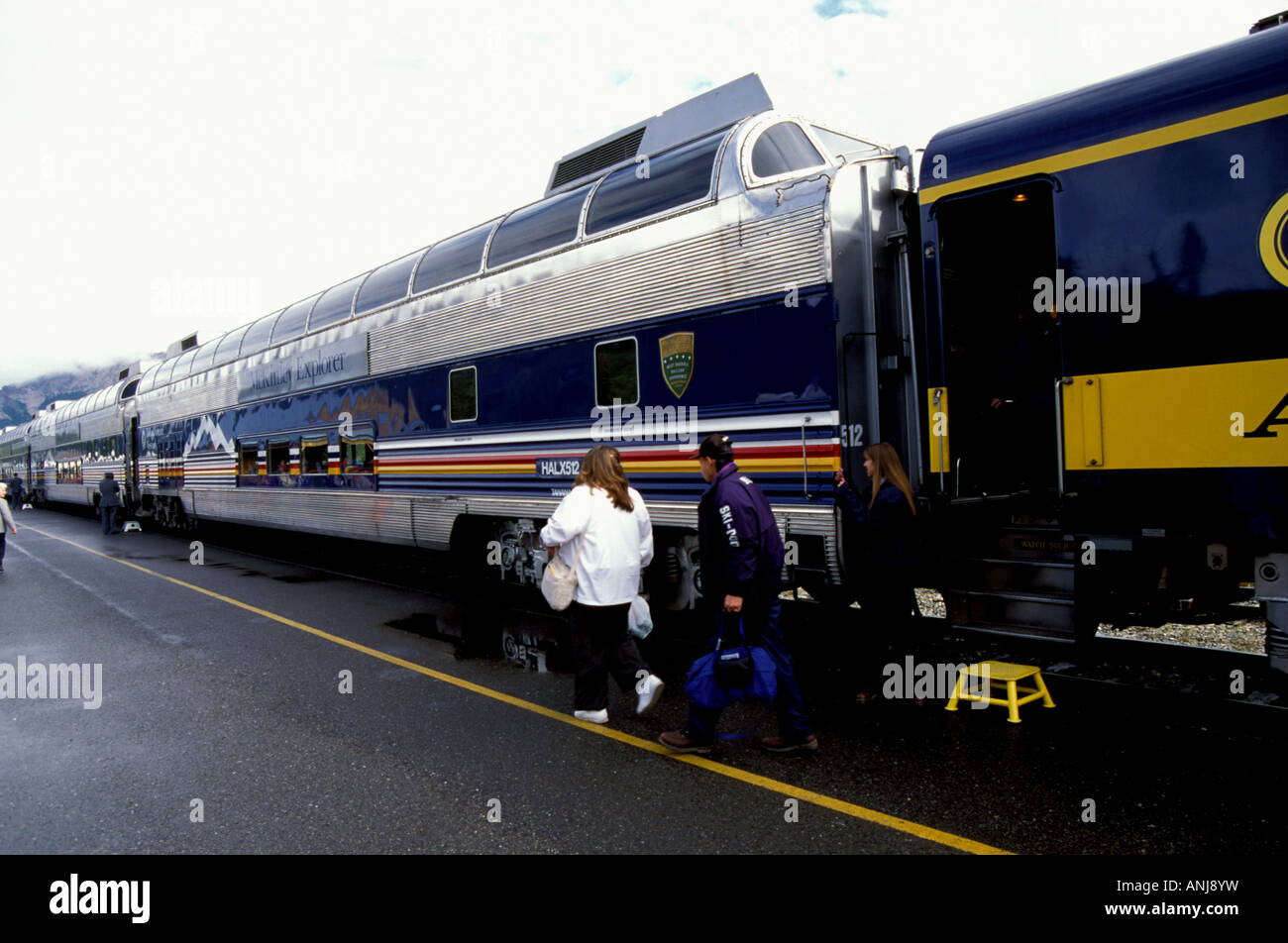 AK Alaska Denali National Park Railroad Denali to Anchorage railway