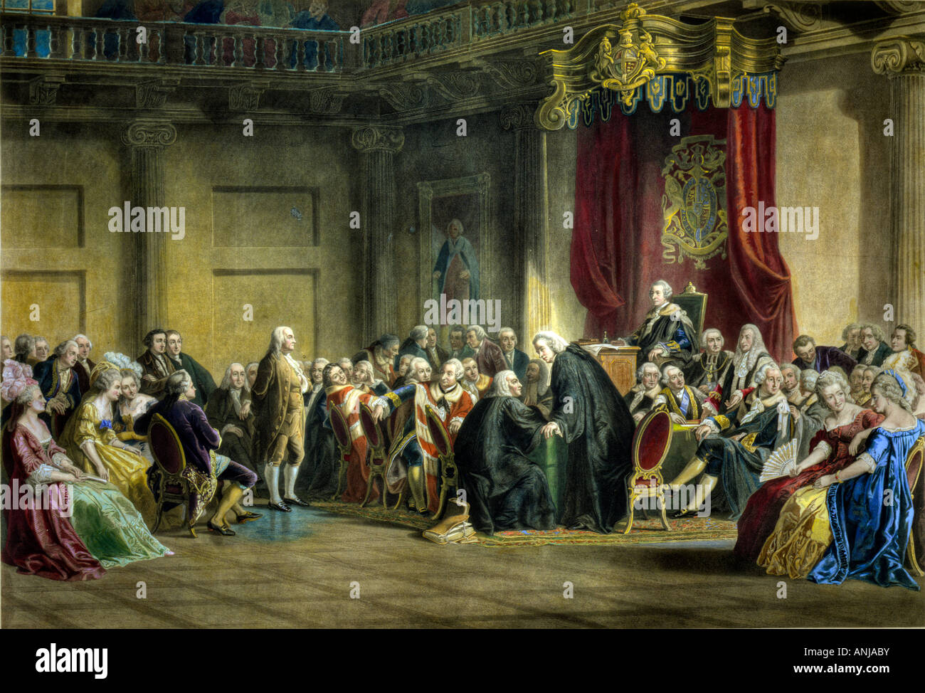 Franklin before the Lords Council Stock Photo Alamy