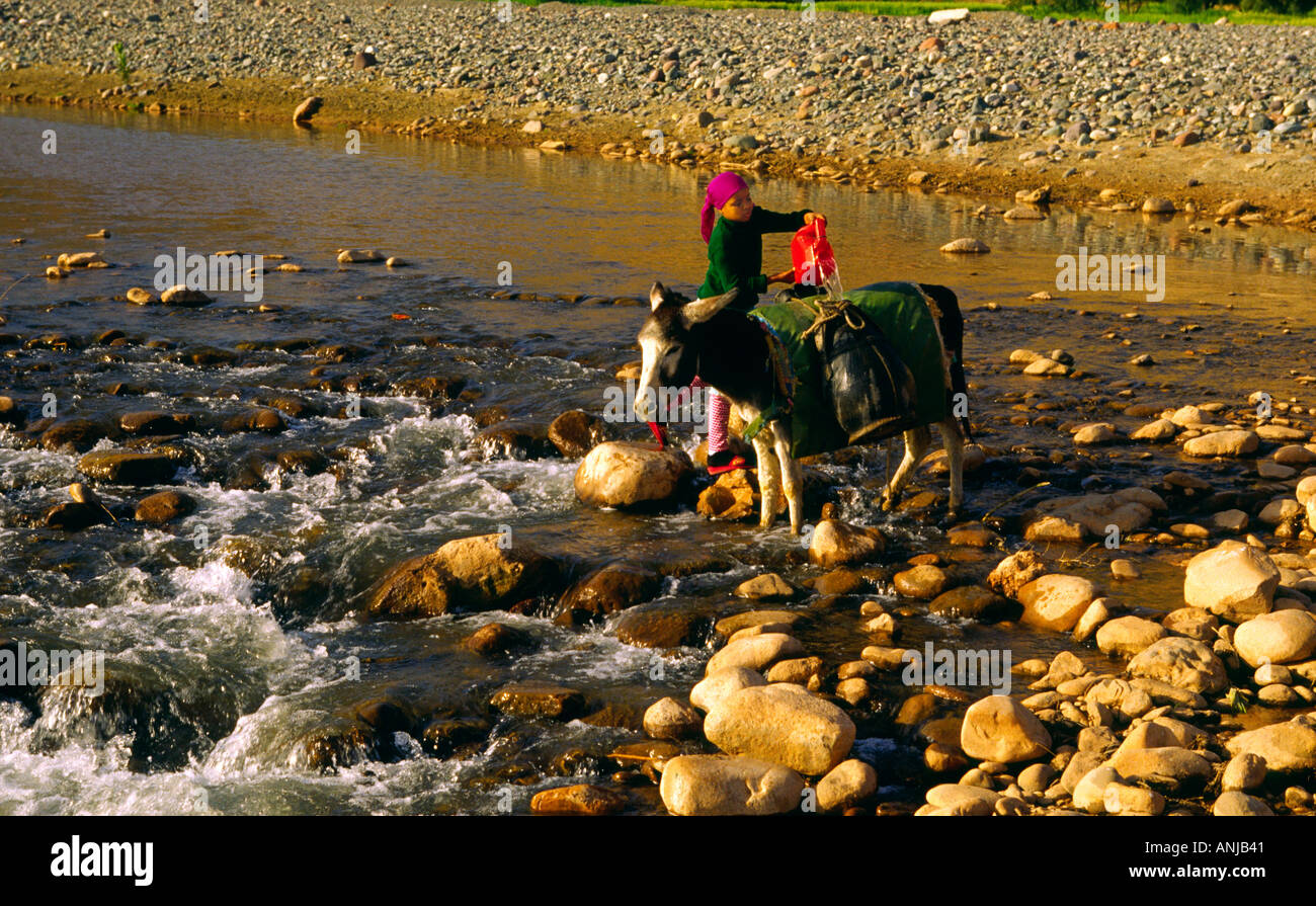 South of Tizi n Tinififft Morocco Stock Photo