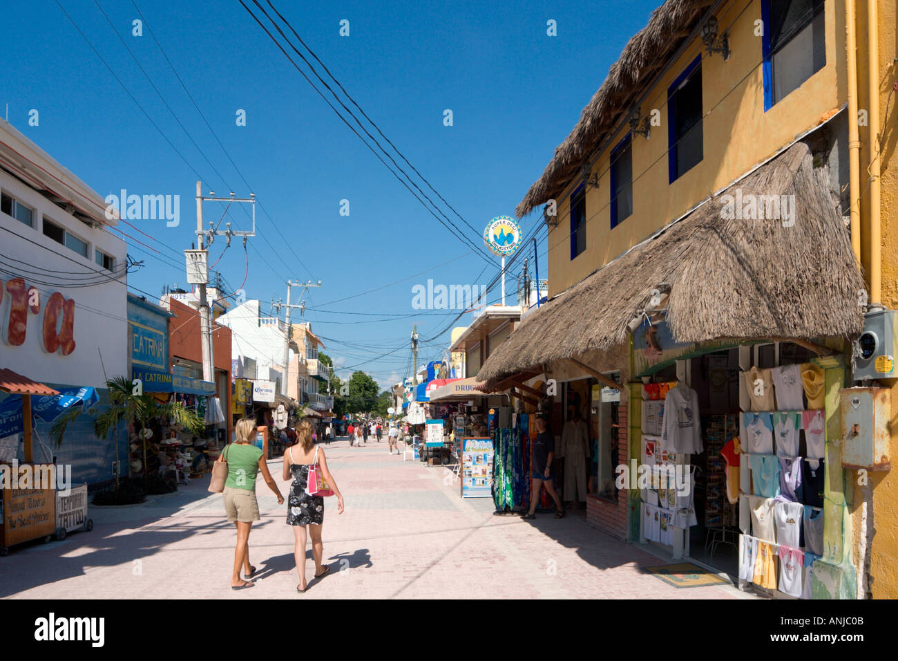 5th Avenue, Playa del Carmen, Riviera Maya, Yucatan Peninsula, Mexico Stock Photo Alamy
