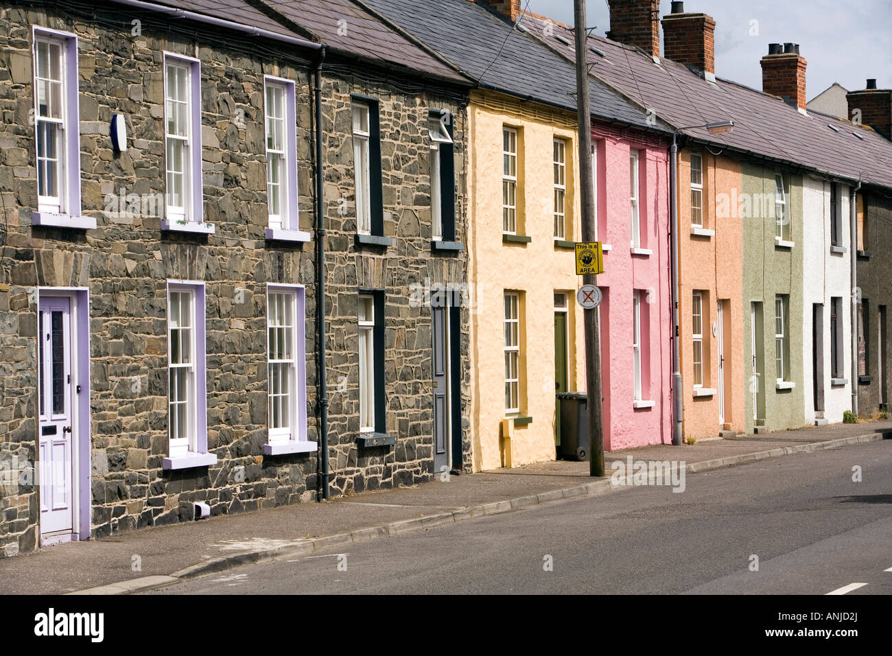 UK Northern Ireland County Down Killyleagh Plantation Street painted