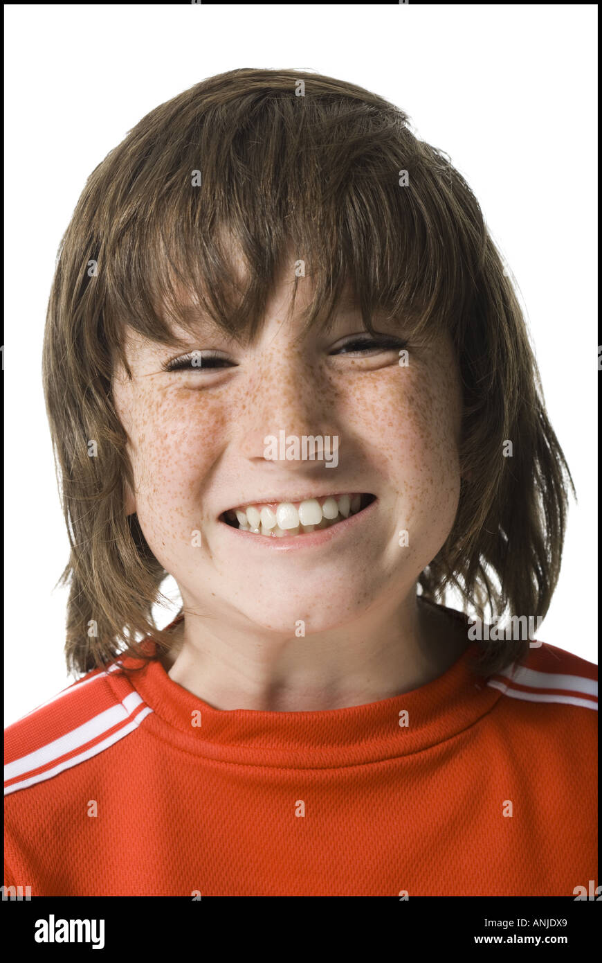 Portrait of a boy smiling Stock Photo