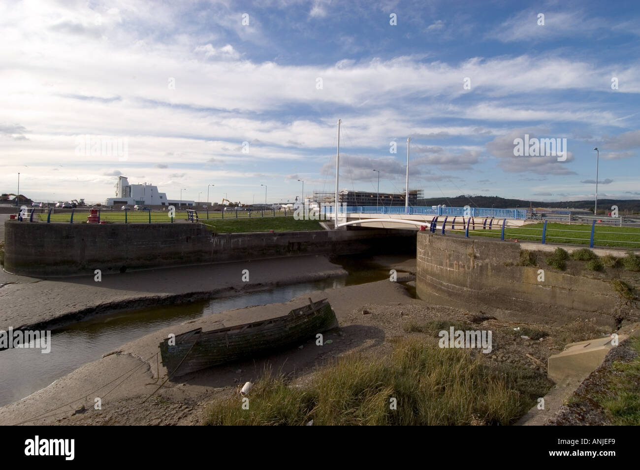Access Bridge to Millennium Coast Development at North Dock Llanelli