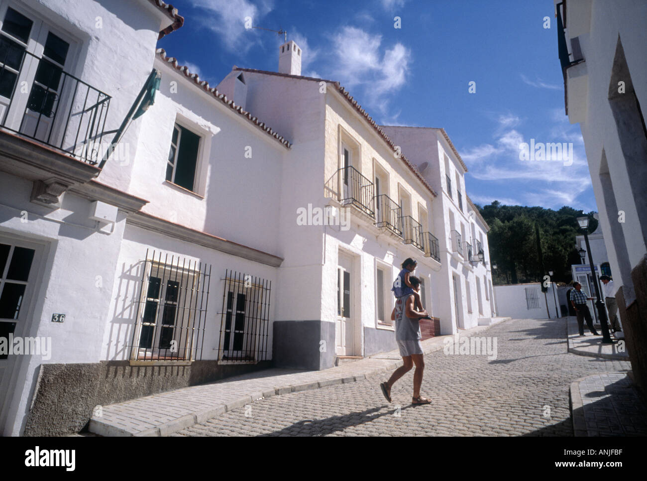 On the set of cancelled BBC soap opera Eldorado near Malaga in Spain