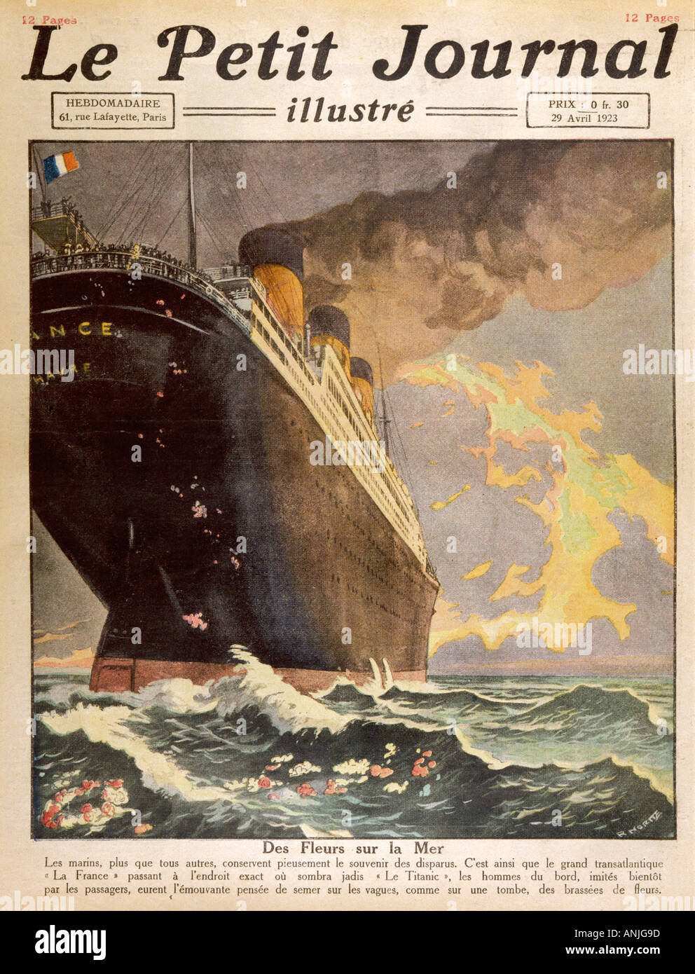 Titanic Rouen Titanic France Tribute Stock Photo - Alamy