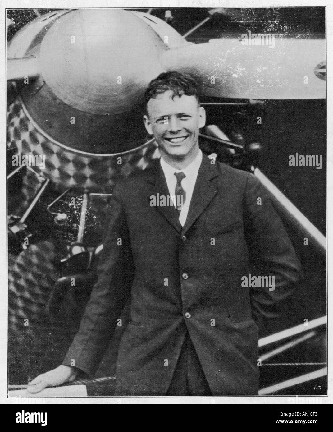 Charles lindbergh spirit of st. louis Black and White Stock Photos & Images Alamy