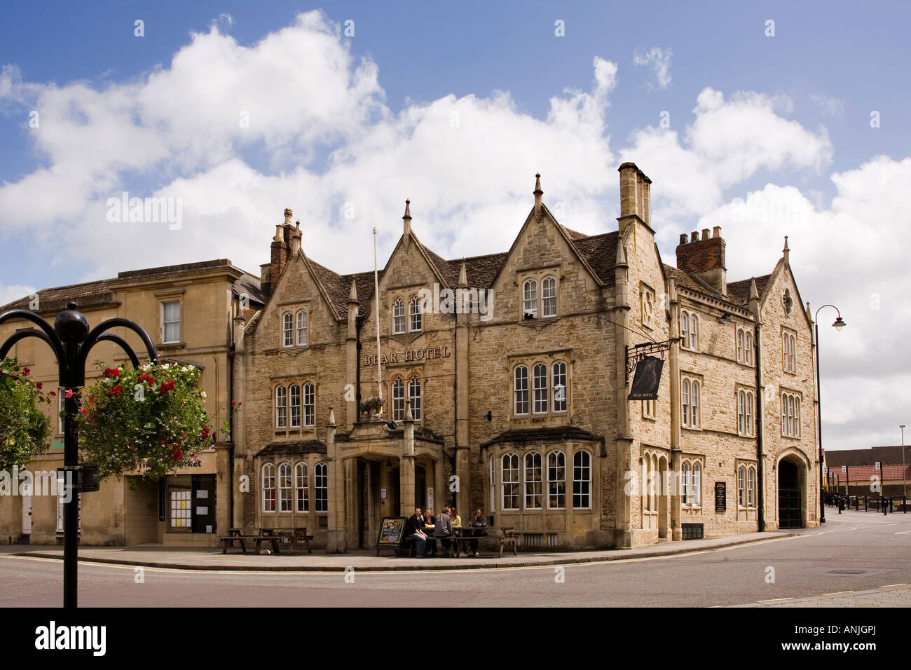 UK Wiltshire Chippenham Bear Hotel in Market Place Stock Photo Alamy