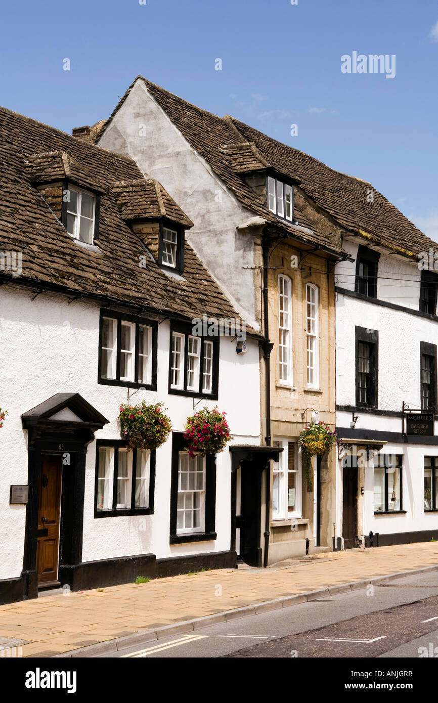 UK Wiltshire Chippenham Historic buildings in St Marys Street Stock
