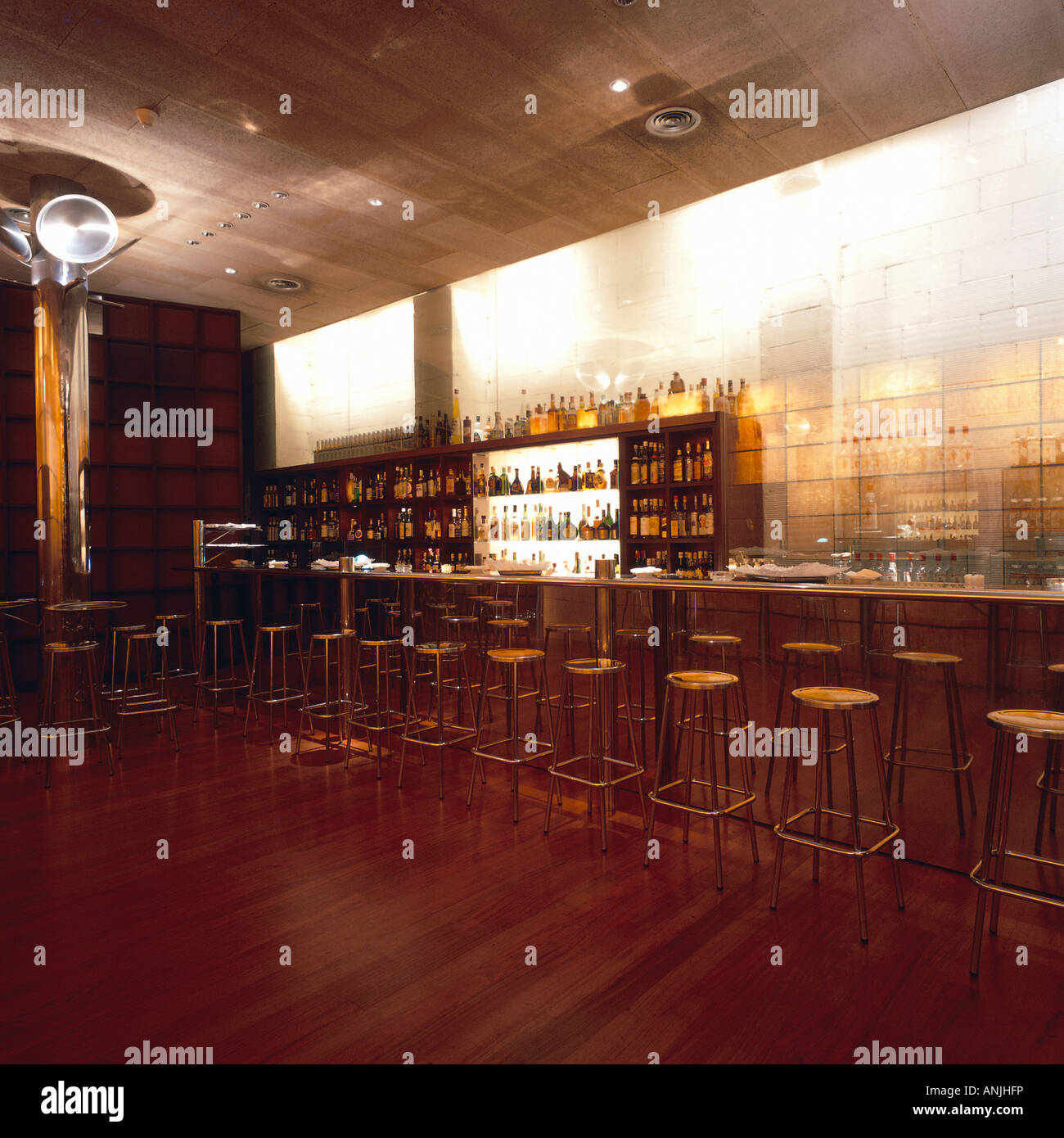 View of a well stocked bar Stock Photo Alamy