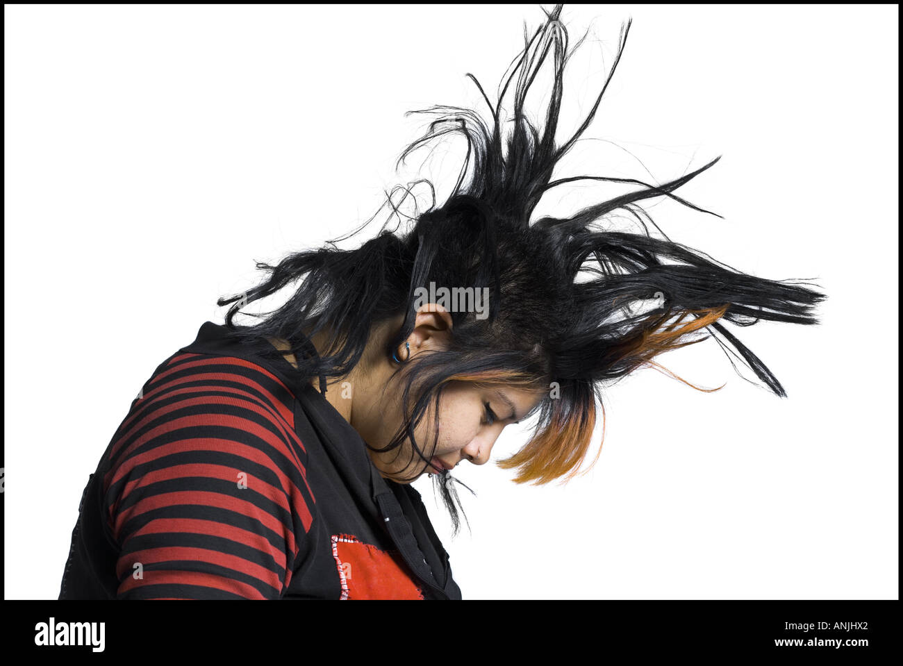 Overweight black woman profile hi-res stock photography and images - Alamy
