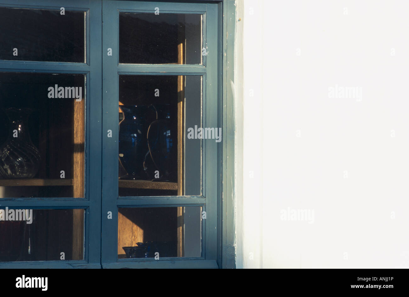 Window Partially Shut Partial view of a closed window Stock Photo - Alamy