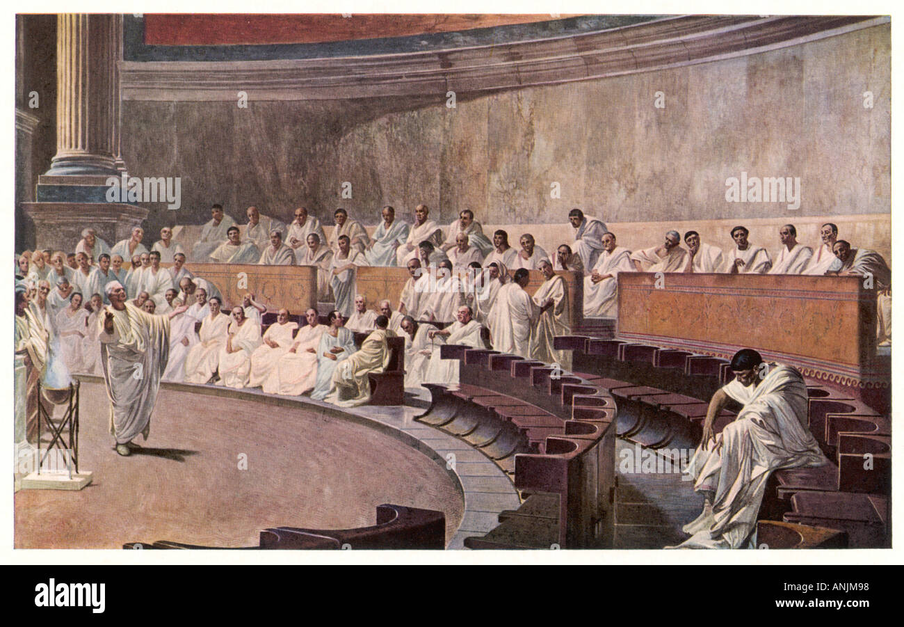 Cicero senate hi-res stock photography and images - Alamy