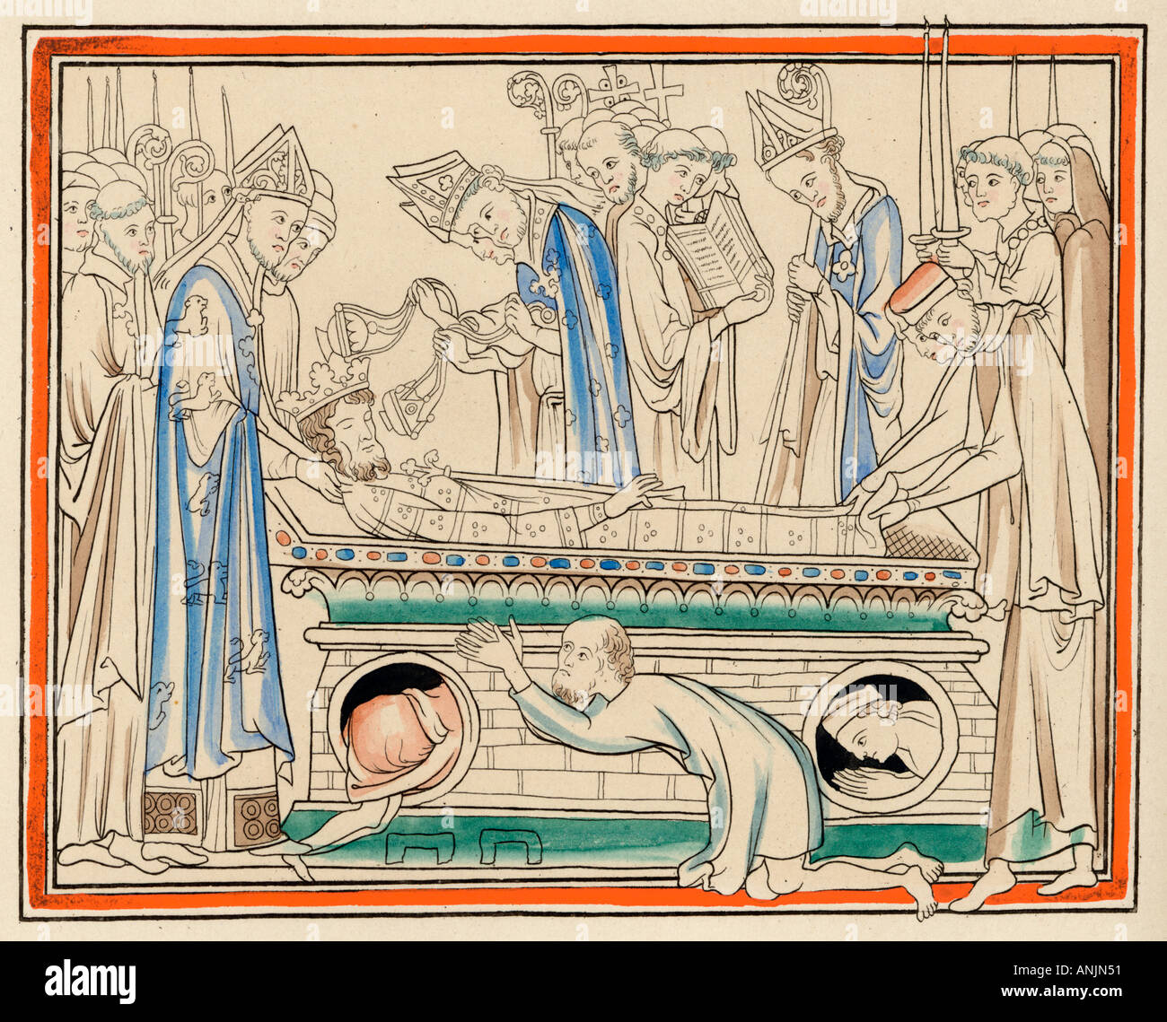 Burial Of King Edward Stock Photo