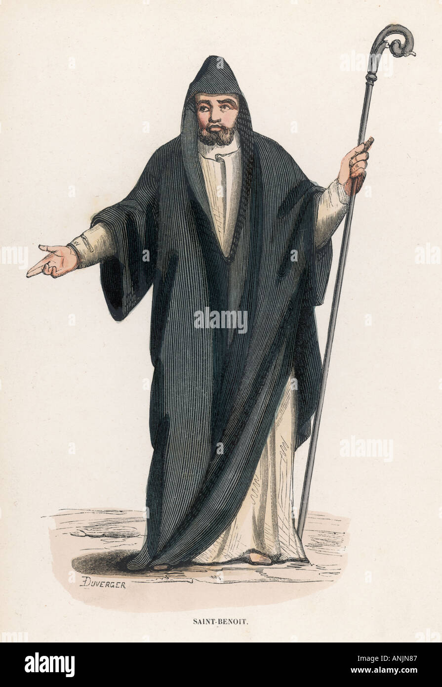 Saint Benedict Of Nursia Stock Photo Alamy