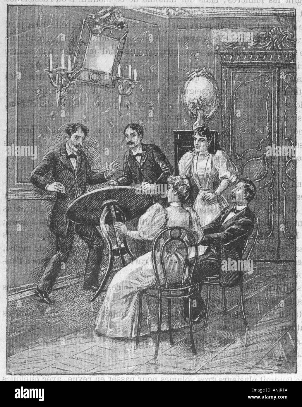 Mediumship Table Turning Stock Photo Alamy