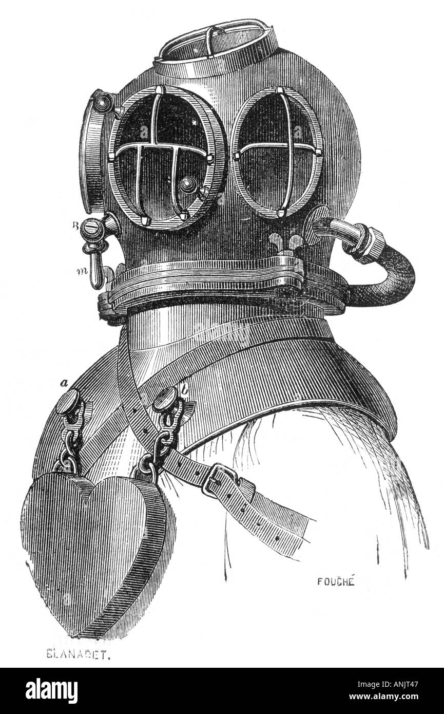 Diving Helmet Ca 1870 Stock Photo Alamy
