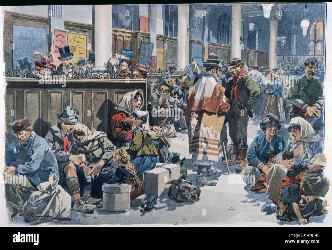 Emigrants Emigration america ship hi-res stock photography and images - Alamy