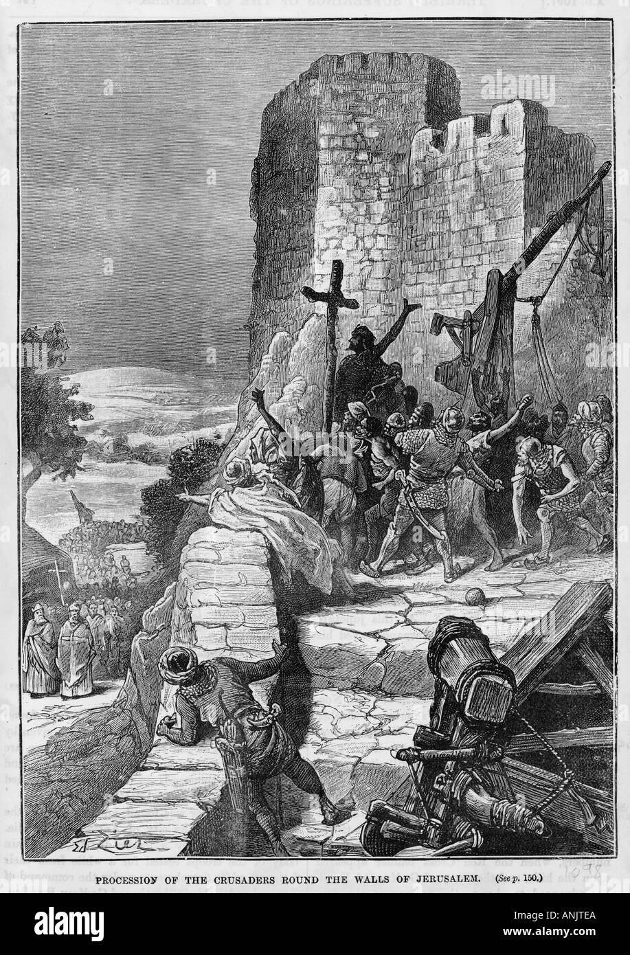 Crusades Jerusalem Stock Photo