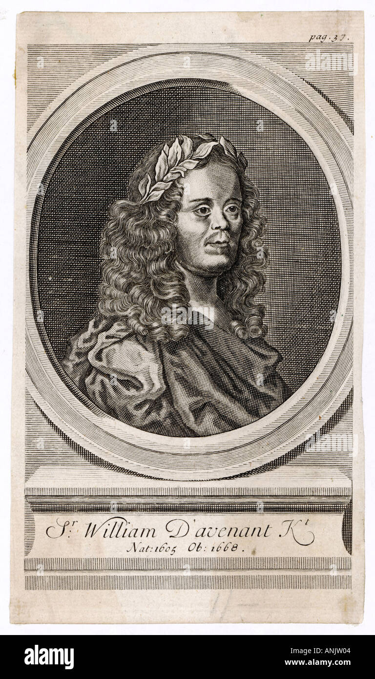 Sir William Davenant Stock Photo Alamy