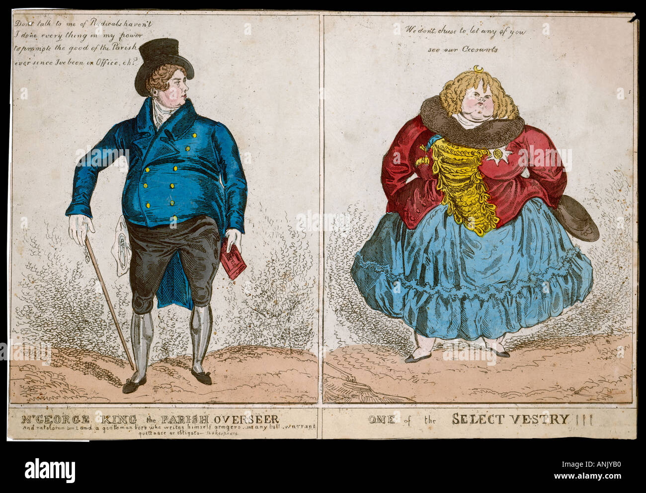 King George Iv Satire Stock Photo - Alamy