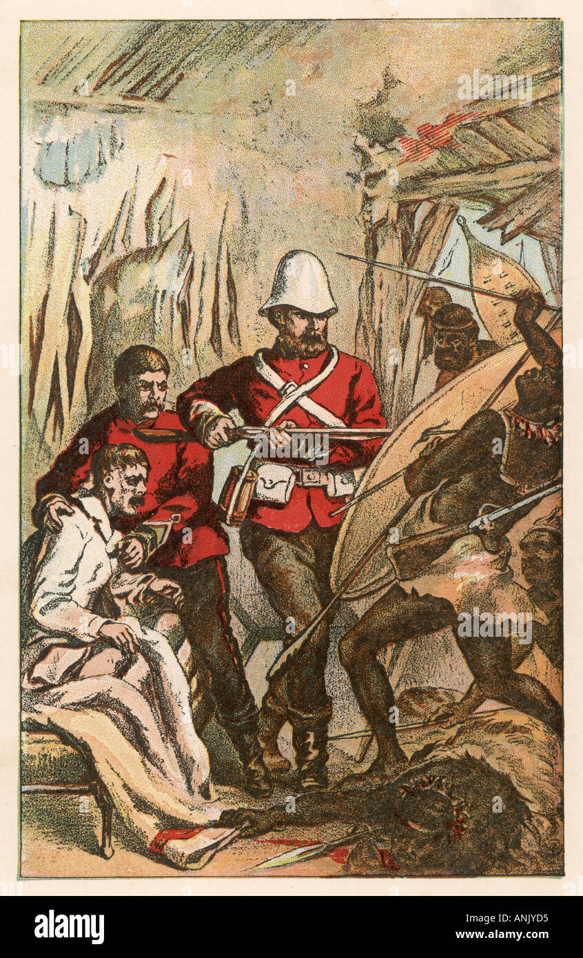 Zulu War Rorkes Drift Stock Photo Alamy
