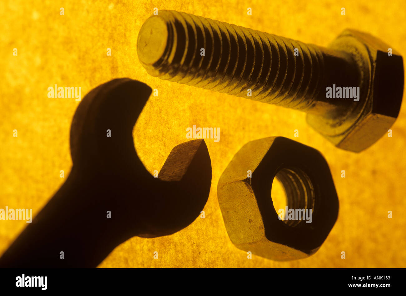 Spanner nut and bolt Stock Photo Alamy
