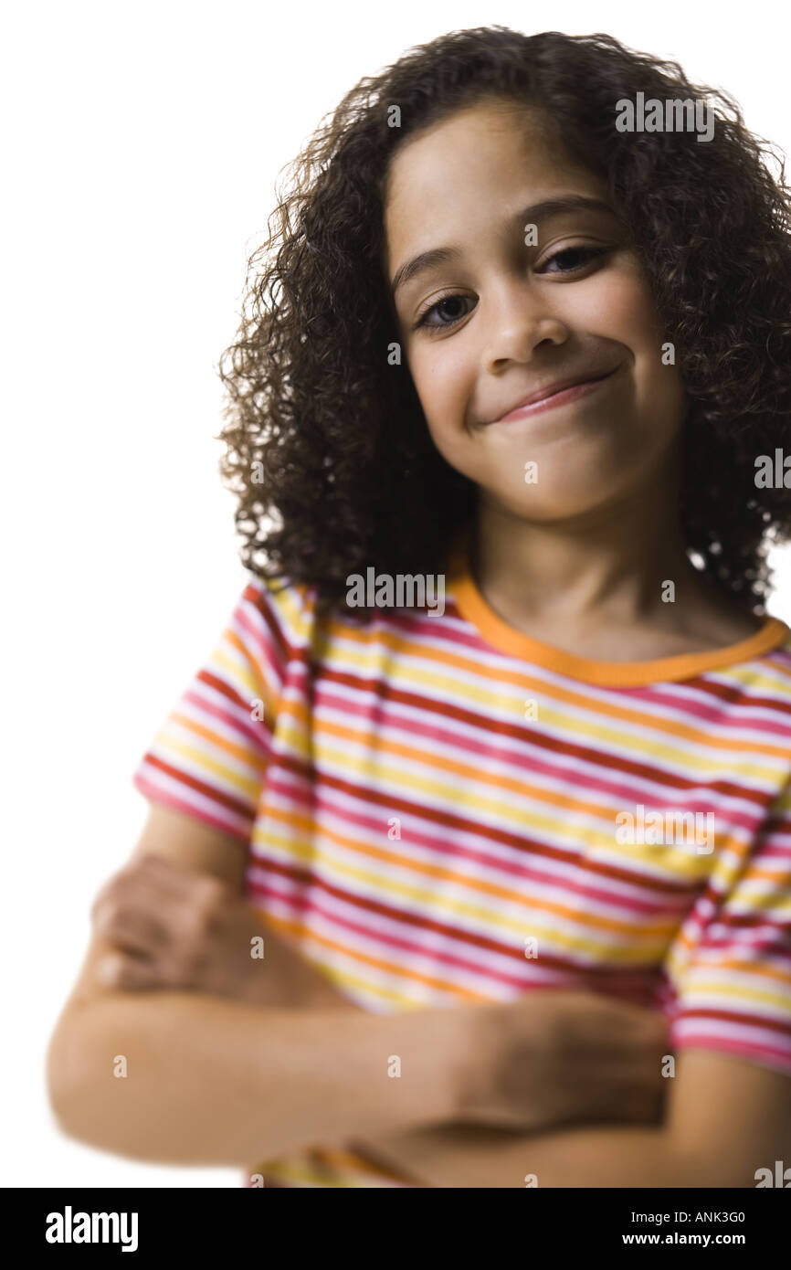 Portrait of a girl smiling Stock Photo - Alamy