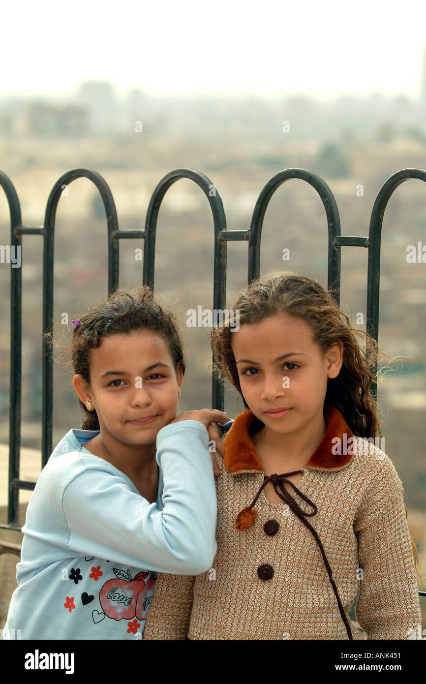 Egyptian kids in Cairo Stock Photo Alamy