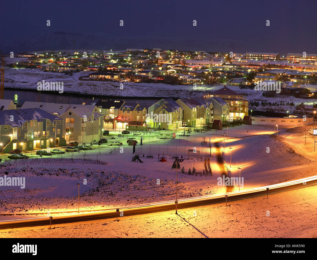 Apartments Grafarvogur Reykjavik Iceland Stock Photo